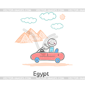 Египет - цветной векторный клипарт
