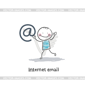 Электронная почта - стоковый векторный клипарт