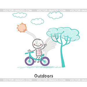 Nature walk - vector clipart