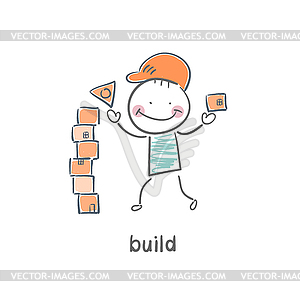 Builder - stock vector clipart
