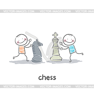 Chess - royalty-free vector clipart