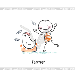 Farmer - vector clipart