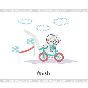 Finish - vector clipart