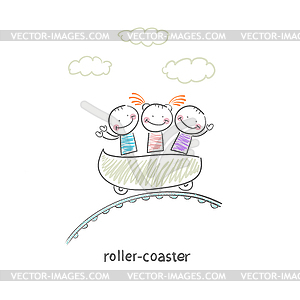 Roller-coaster - vector image