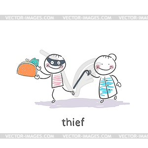 Thief - vector image