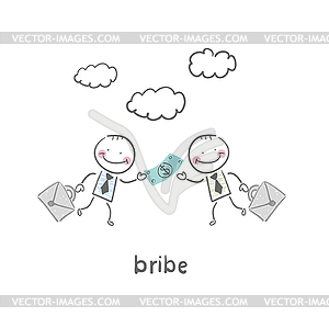 Bribe - royalty-free vector image