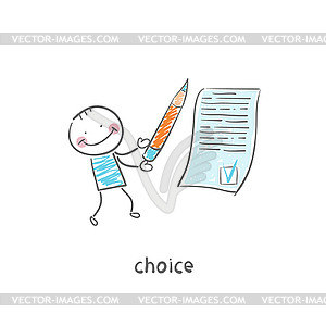 Choice - vector clip art