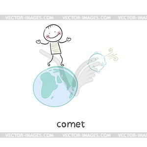 Comet - vector clipart