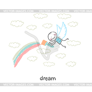 Dream - vector clipart