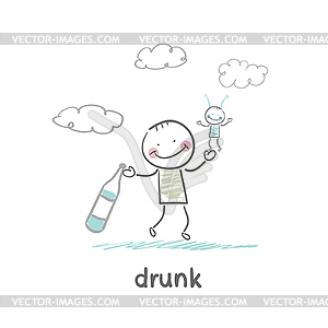 Drunk - vector clipart