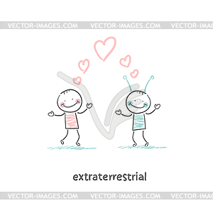 Extraterrestrial - vector EPS clipart