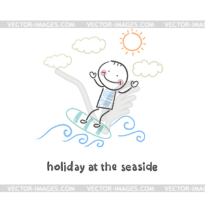 Weekend of sea - vector image