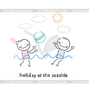 Weekend of sea - vector image