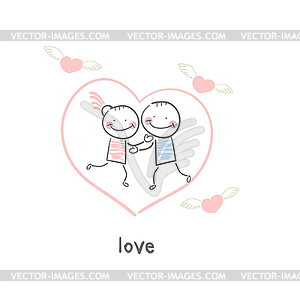 Lovers - vector clipart