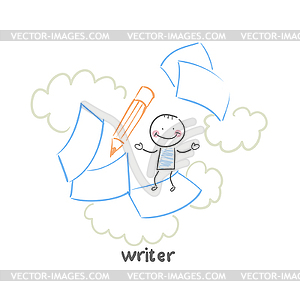 Writer - vector image