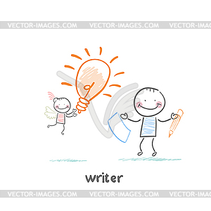 Writer - vector clip art