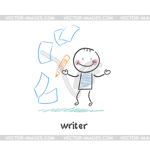 Writer - vector clipart / vector image