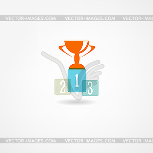 Champion icon - vector clip art