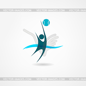 Water polo icon - vector clipart / vector image