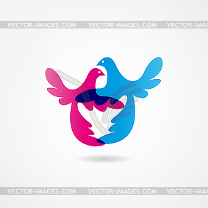 Bird icon - vector image