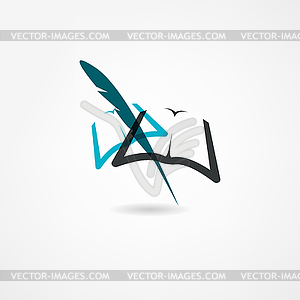 Book icon - vector EPS clipart