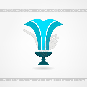 Fountain icon - vector image