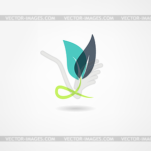 Plants icon - stock vector clipart