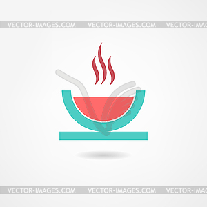 Soup icon - vector clip art