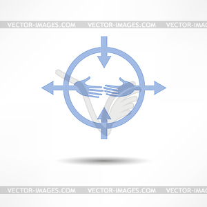 Handshake icon - vector image