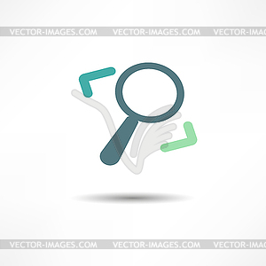 Magnifier - vector clipart / vector image