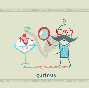Curious - vector clipart