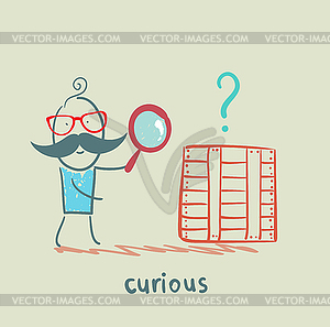 Curious - royalty-free vector clipart