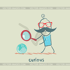 Curious - vector clip art