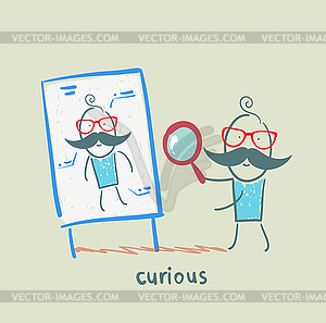 Curious - vector image