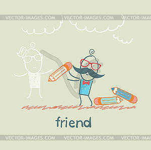Friend - vector clip art