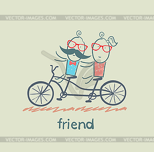 Friend - vector image