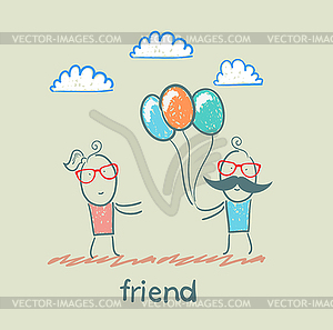 Friend - vector image