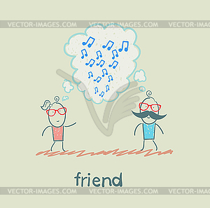 Friend - vector clipart