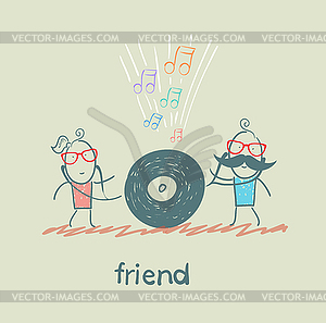 Friend - vector clipart