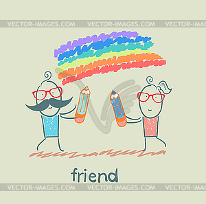 Friend - vector image