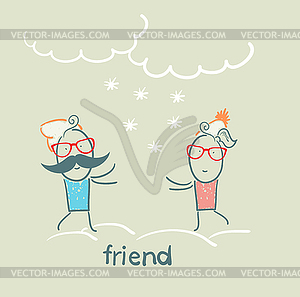 Friend - vector clipart