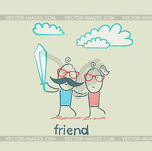 Friend - vector clipart
