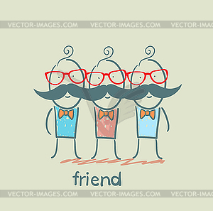 Friend - stock vector clipart