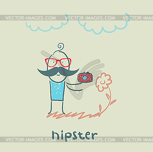 Hipster - vector clip art