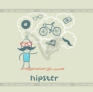 Hipster - vector image
