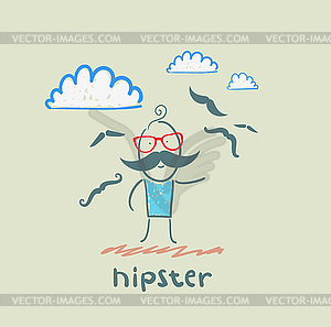 Hipster - vector clipart