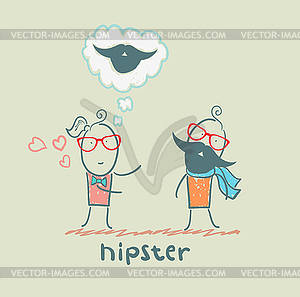 Hipster - vector image