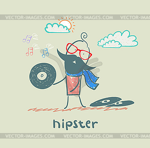 Hipster - vector image