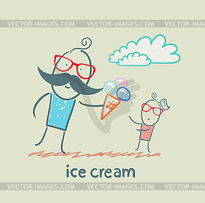 Ice cream - vector EPS clipart