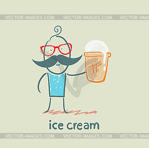 Ice cream - vector image